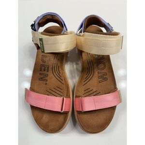 WODEN BUTTER MULTI STRAP SANDALS